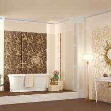 Diseño de interiores de baño en oro -10