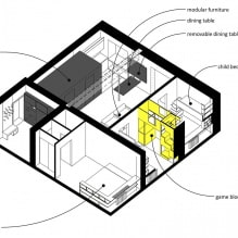 Diseño moderno de un apartamento de tres habitaciones de 80 metros cuadrados. m. en Moscú-3